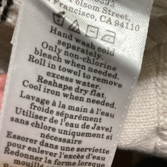 Everlane Organic Cotton Striped Sweater Relaxed Fit Size XS - Picture 5 of 6